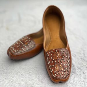 Brown Casual Rajasthani Jutti Mojari Jutti